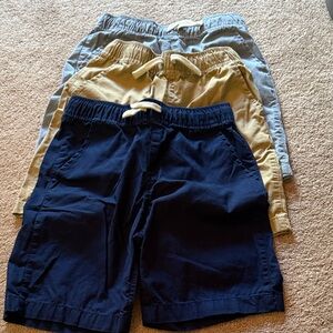 Place Kids Shorts Trio - Navy, Tan, Light Blue size 8 Husky - Never Worn